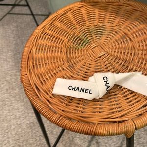 Chanel bow from Chanel strings, white